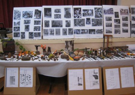 Exposition de vieux métiers lors du 13e salon des collectionneurs de Rotincia